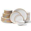 32 PCS Dinnerware Set Ceramic Plates and Bowls Sets Service for 8 White V952-YXKSMBSYXKS3GBB7HV0