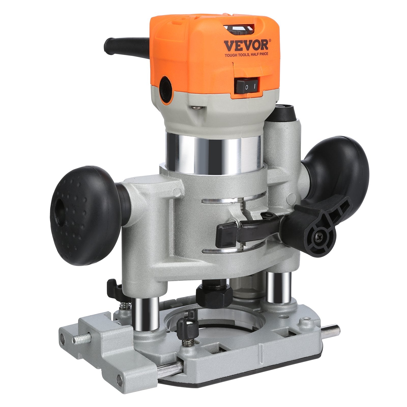 Wood Router, 1.25HP 800W, Compact Wood Trimmer Router Combo Tool with Plunge and Fixed Base, 30000RPM 6 V952-YXKXBJ710W65AH7WLV3