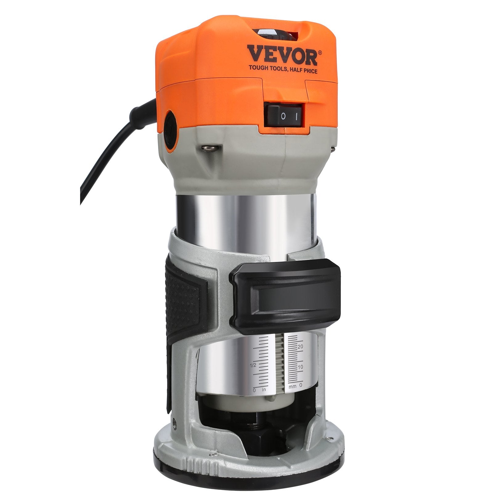 Wood Router, 1.25HP 800W, Compact Wood Trimmer Router Tool, 30000RPM Max Speed 6 Variable Speeds, with 1/4'' V952-YXKXBJ710W65AZLFEV3