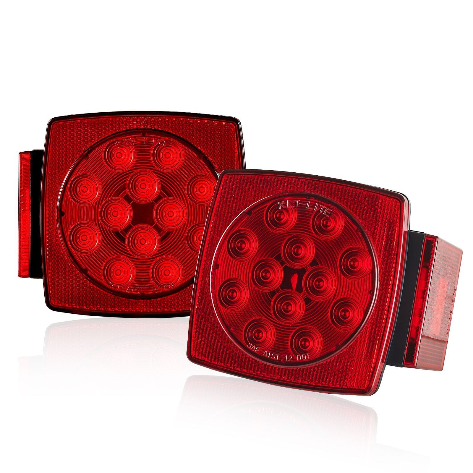Trailer Lights, LED Trailer Tail Lights Kit with Stop Brake Turn Tail License Plate Clearance Lamp, V952-YXTCDFXDT3WDUDZL8001V9