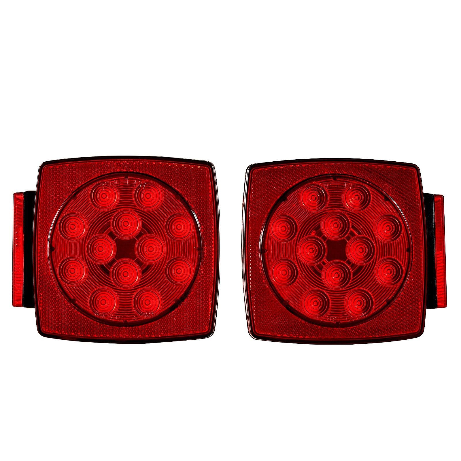 Trailer Lights, LED Trailer Tail Lights Kit with Stop Brake Turn Tail License Plate Clearance Lamp, V952-YXTCDFXDT3WDUDZL8001V9
