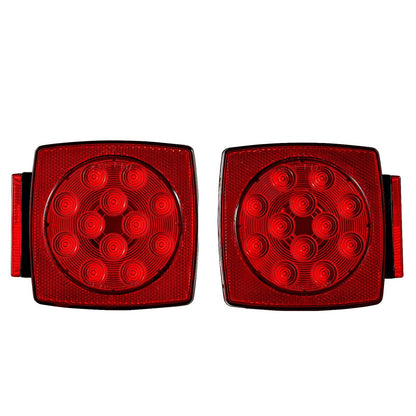 Trailer Lights, LED Trailer Tail Lights Kit with Stop Brake Turn Tail License Plate Clearance Lamp, V952-YXTCDFXDT3WDUDZL8001V9