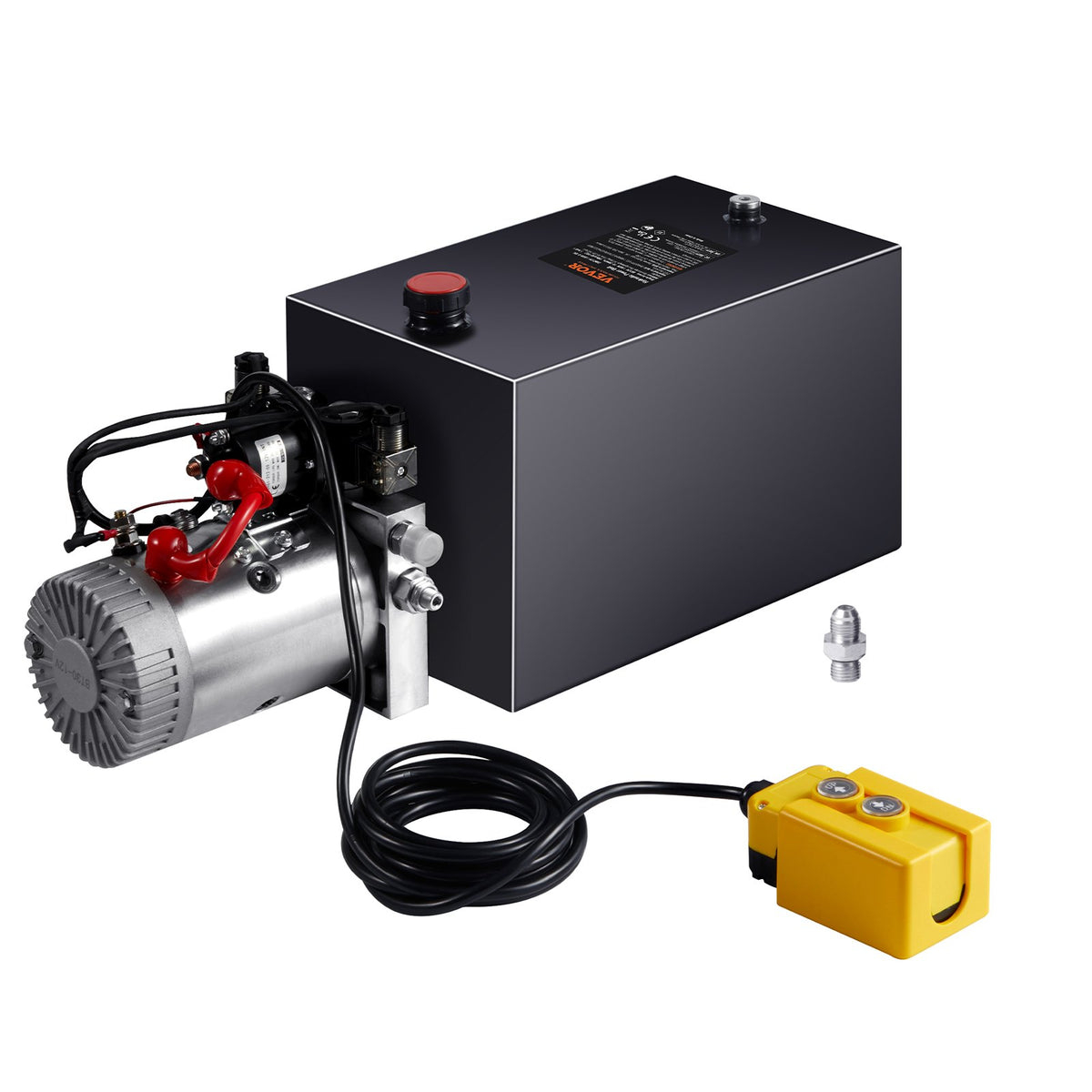 Hydraulic Pump 15 Quart Double Acting Dump Trailer Pump Power Unit DC 12V V952-YXYYB12VZLDJ3VIN2V0
