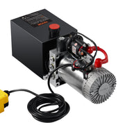 Hydraulic Pump, 4 Quart Hydraulic Power Unit, Single Acting Dump Trailer Pump, 0.91 GPM Flow Rate, 3200 PSI V952-YXYYB12VZLDJA6M7WV0