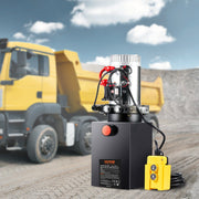 Hydraulic Pump, 6 Quart Hydraulic Power Unit, Double Acting Dump Trailer Pump, 0.91 GPM Flow Rate, 3200 PSI V952-YXYYB12VZLDJJW6ZGV0