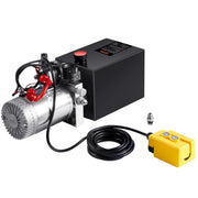 Hydraulic Pump, 6 Quart Hydraulic Power Unit, Double Acting Dump Trailer Pump, 0.91 GPM Flow Rate, 3200 PSI V952-YXYYB12VZLDJJW6ZGV0