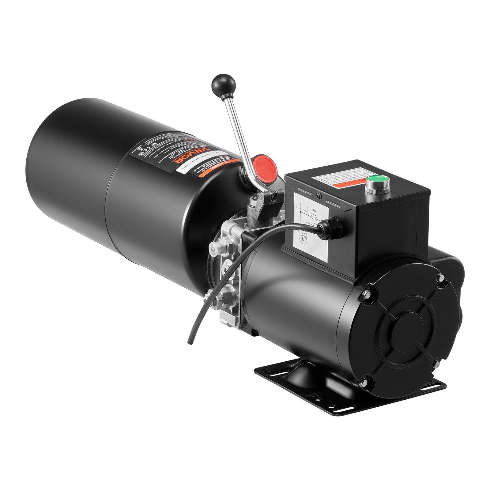 Hydraulic Pump Power Unit, AC 220V, 10 Quart Single Acting Hydraulic Unit, 6.3 L/min Oil Flow, Max Discharge V952-YXYYB220VJLD2PVAG001V7