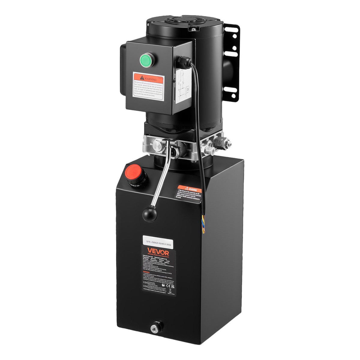 Hydraulic Pump Power Unit, AC 220V, 15 Quart Single Acting Hydraulic Unit, 6.3 L/min Oil Flow, Max Discharge V952-YXYYB220VJLDM031K001V7