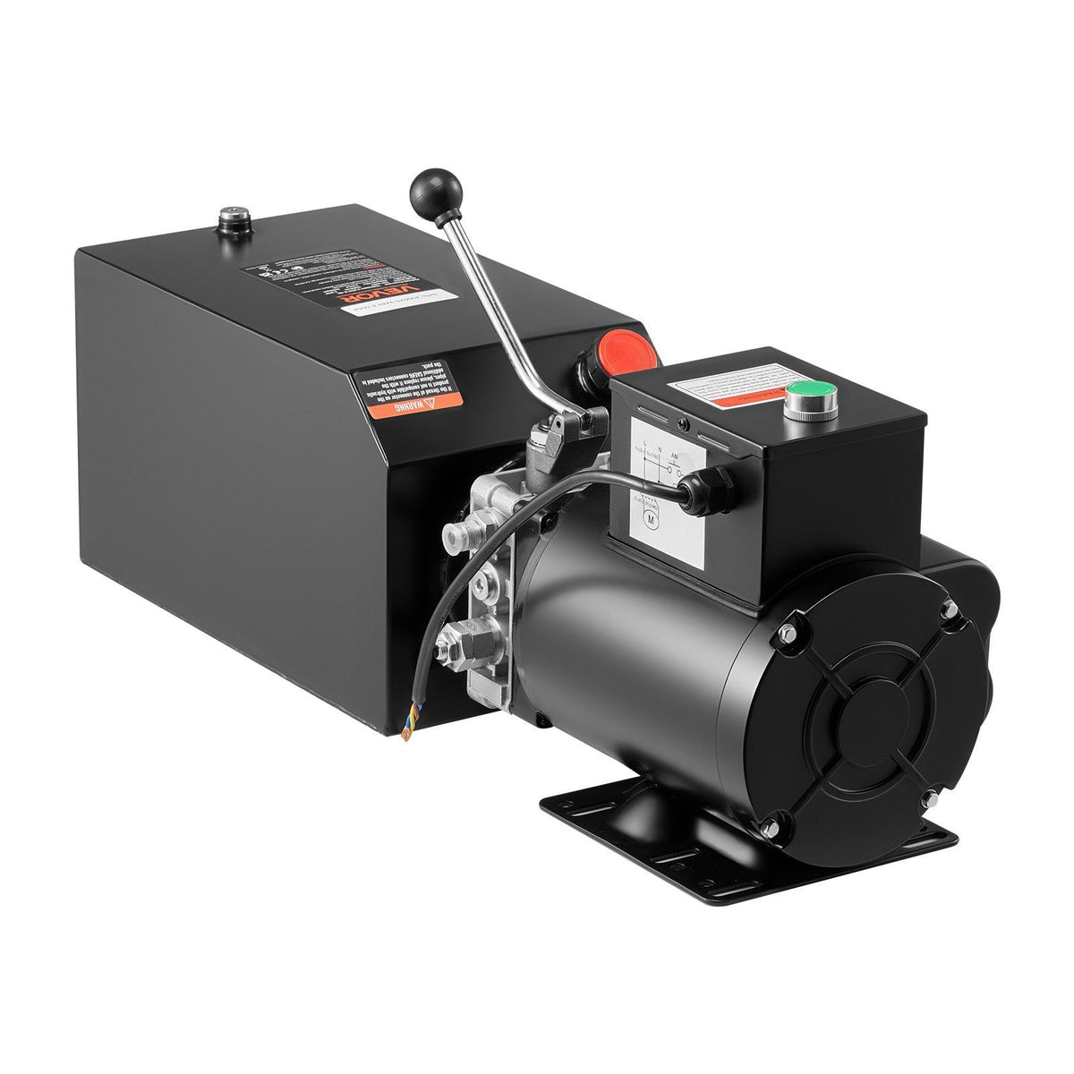 Hydraulic Pump Power Unit, AC 220V, 15 Quart Single Acting Hydraulic Unit, 6.3 L/min Oil Flow, Max Discharge V952-YXYYB220VJLDM031K001V7