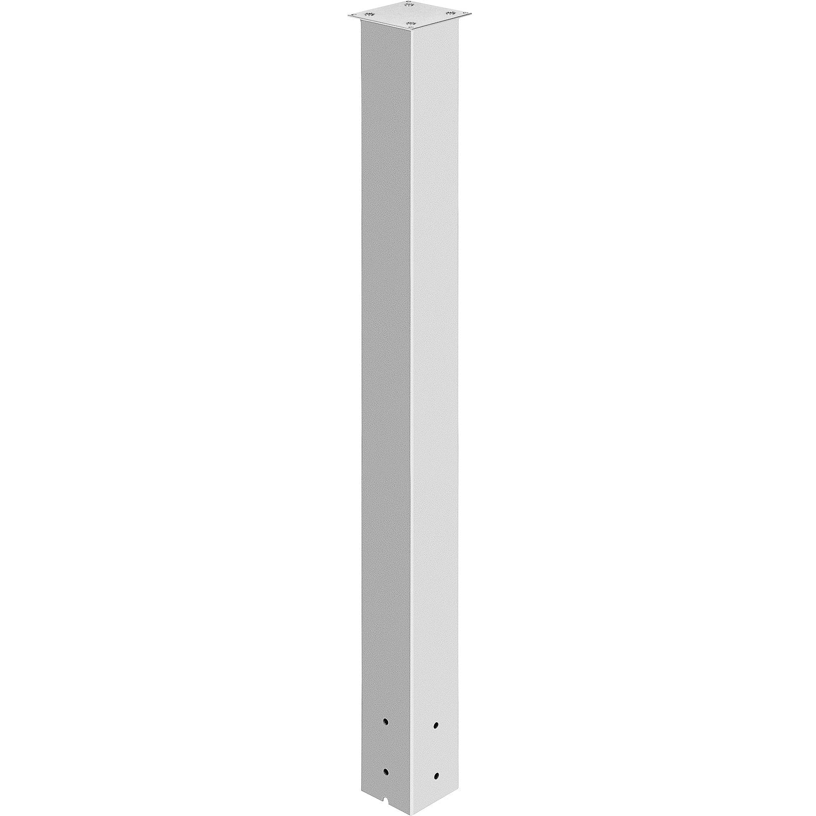 Mailbox Post, 43"" High Mailbox Stand, White Powder-Coated Mail Box Post Kit, Q235 Steel Post Stand Surface V952-YXZZCJYCGJS4346PNV0