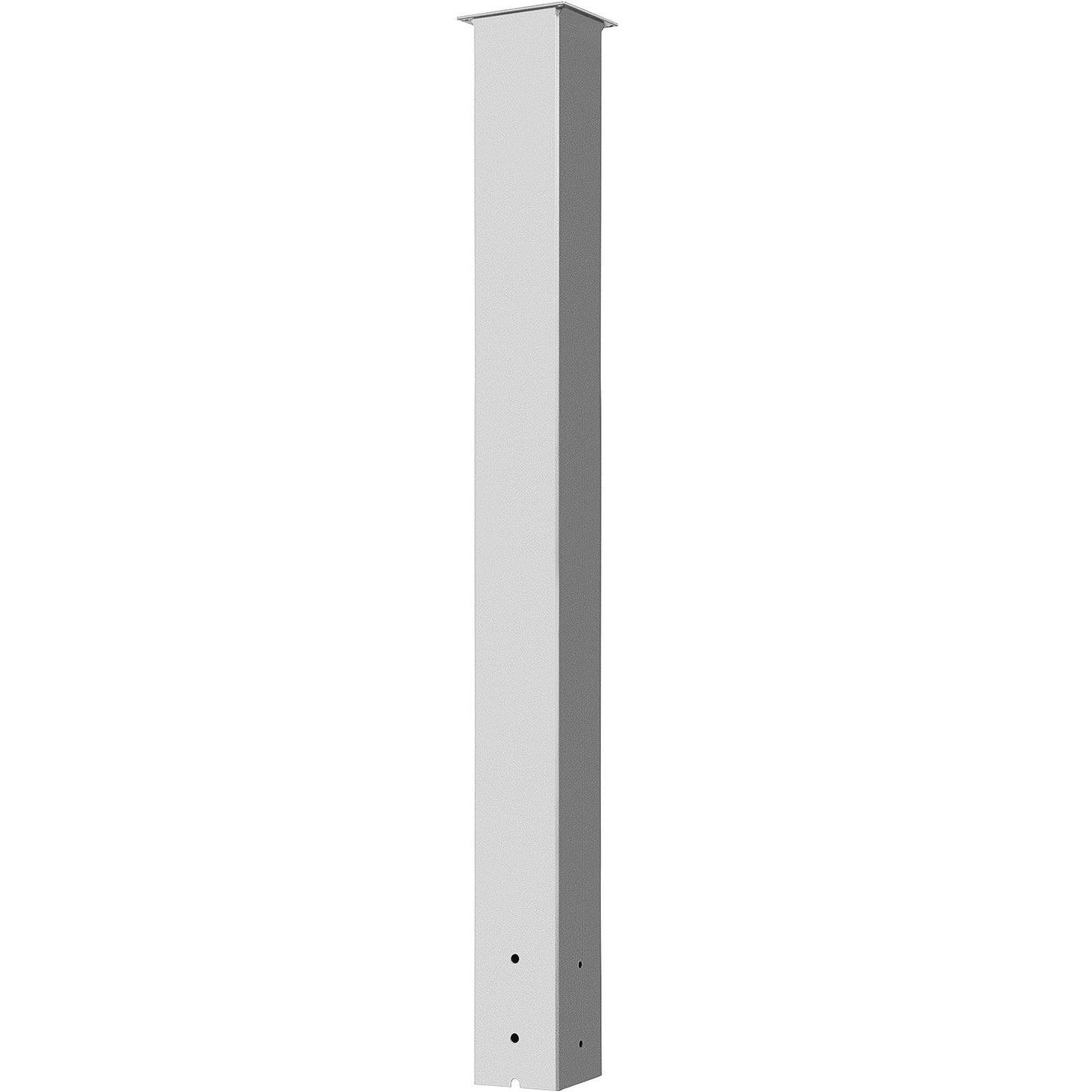 Mailbox Post, 43"" High Mailbox Stand, White Powder-Coated Mail Box Post Kit, Q235 Steel Post Stand Surface V952-YXZZCJYCGJS4346PNV0
