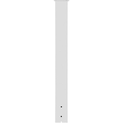 Mailbox Post, 43"" High Mailbox Stand, White Powder-Coated Mail Box Post Kit, Q235 Steel Post Stand Surface V952-YXZZCJYCGJS4346PNV0