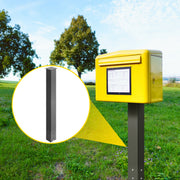 Mailbox Post Stand Mail Box Post 43" Black Powder-Coated Steel for Outdoor V952-YXZZCJYCGJS43PKT0V0