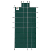 Pool Safety Cover Fits18x36ft Inground Safety Pool Cover Green Mesh with 4x8ft Center End Steps Solid Pool V952-YYCM18X36JZYTYCG1V0