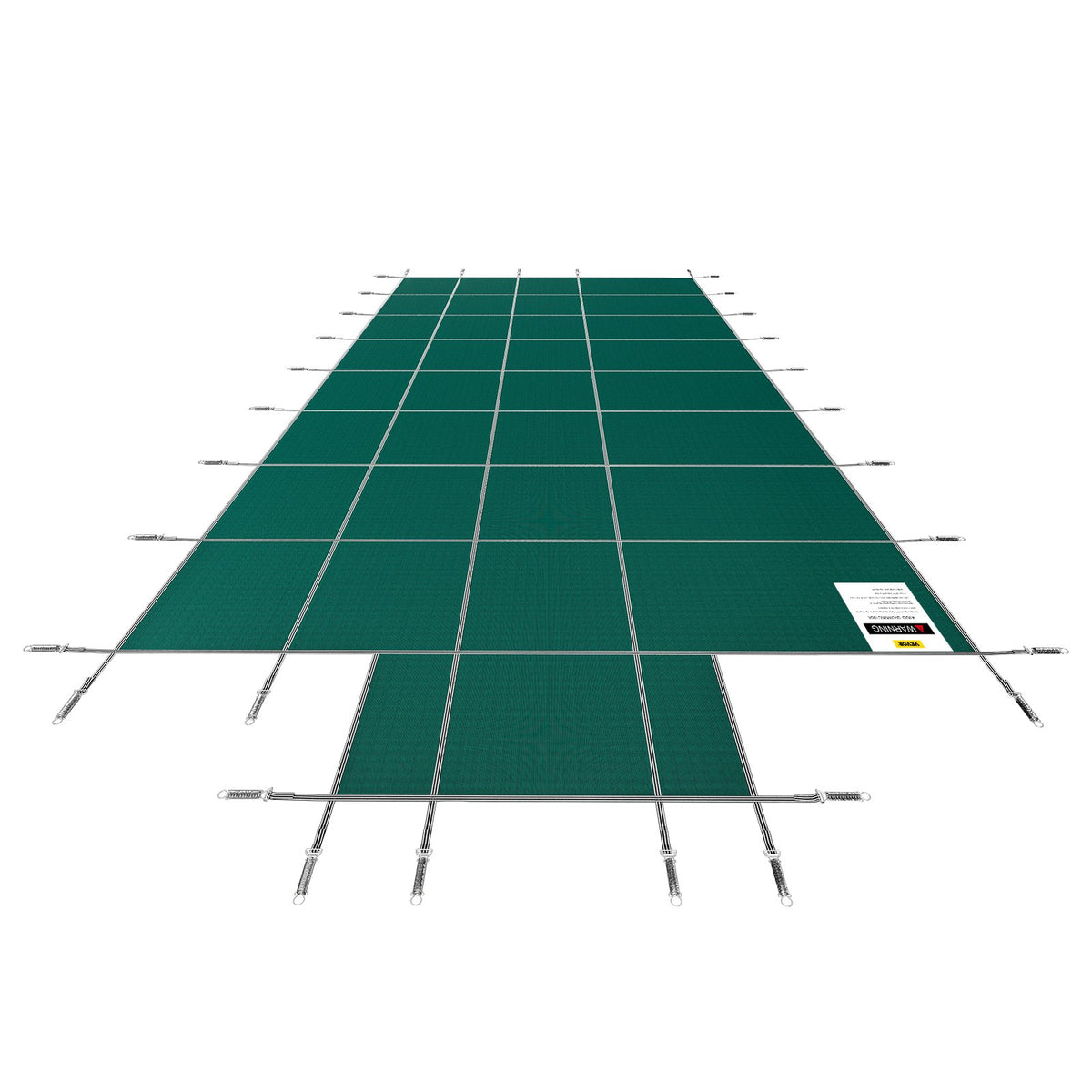 Pool Safety Cover Fits18x36ft Inground Safety Pool Cover Green Mesh with 4x8ft Center End Steps Solid Pool V952-YYCM18X36JZYTYCG1V0