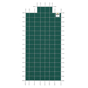 Pool Safety Cover Fits 20x40ft Rectangle Inground Safety Pool Cover Green Mesh with 4x8ft Center End Steps V952-YYCM20X40JZYTYCG1V0