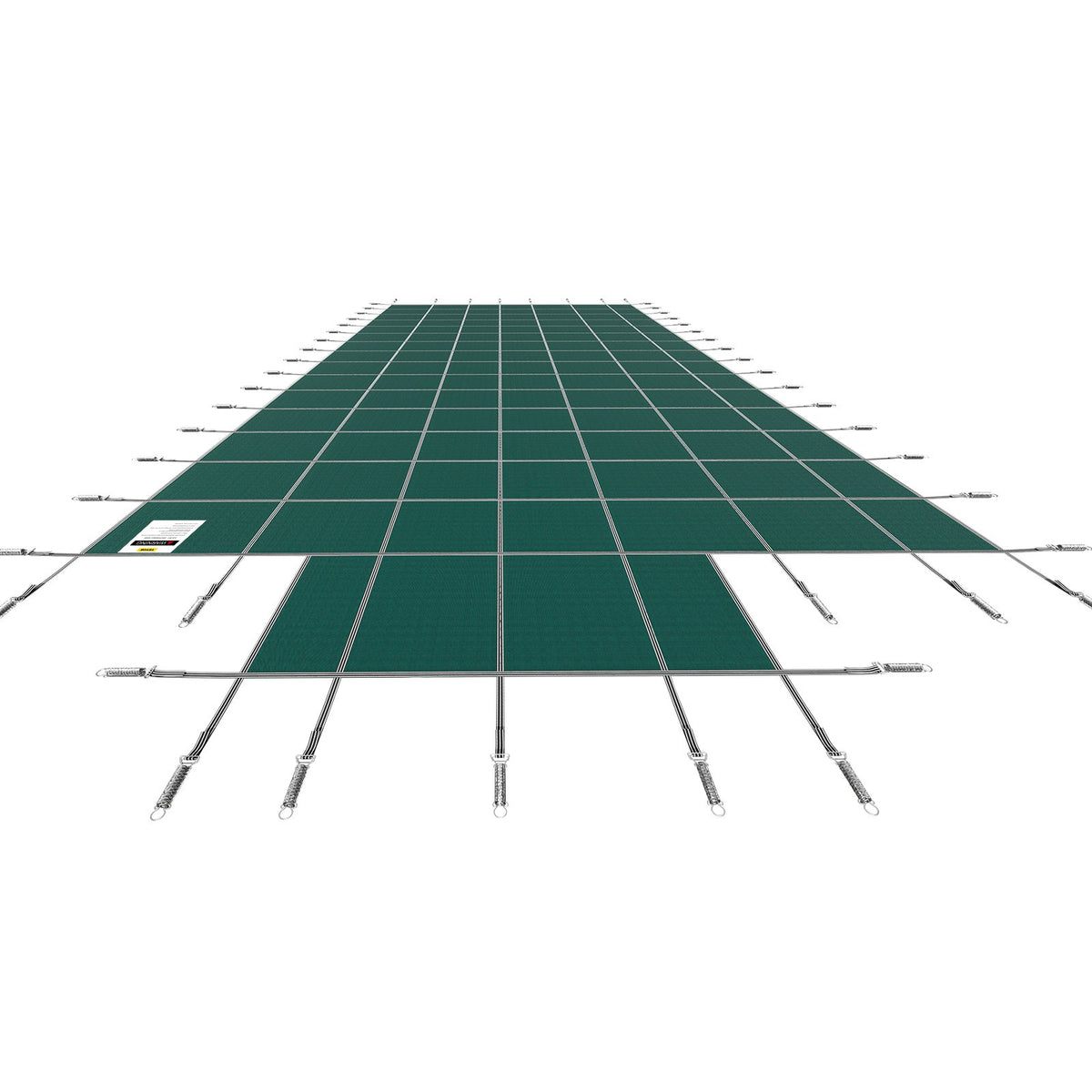 Pool Safety Cover Fits 20x40ft Rectangle Inground Safety Pool Cover Green Mesh with 4x8ft Center End Steps V952-YYCM20X40JZYTYCG1V0