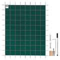 Pool Safety Cover Fits 20x40ft Rectangle Inground Safety Pool Cover Green Mesh Solid Pool Safety Cover for V952-YYCM20X40YCYCG001V0