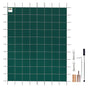 Pool Safety Cover Fits 20x40ft Rectangle Inground Safety Pool Cover Green Mesh Solid Pool Safety Cover for V952-YYCM20X40YCYCG001V0