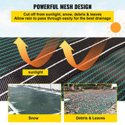 Pool Safety Cover Fits 20x40ft Rectangle Inground Safety Pool Cover Green Mesh Solid Pool Safety Cover for V952-YYCM20X40YCYCG001V0
