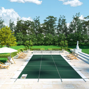 Pool Safety Cover Fits 20x40ft Rectangle Inground Safety Pool Cover Green Mesh Solid Pool Safety Cover for V952-YYCM20X40YCYCG001V0