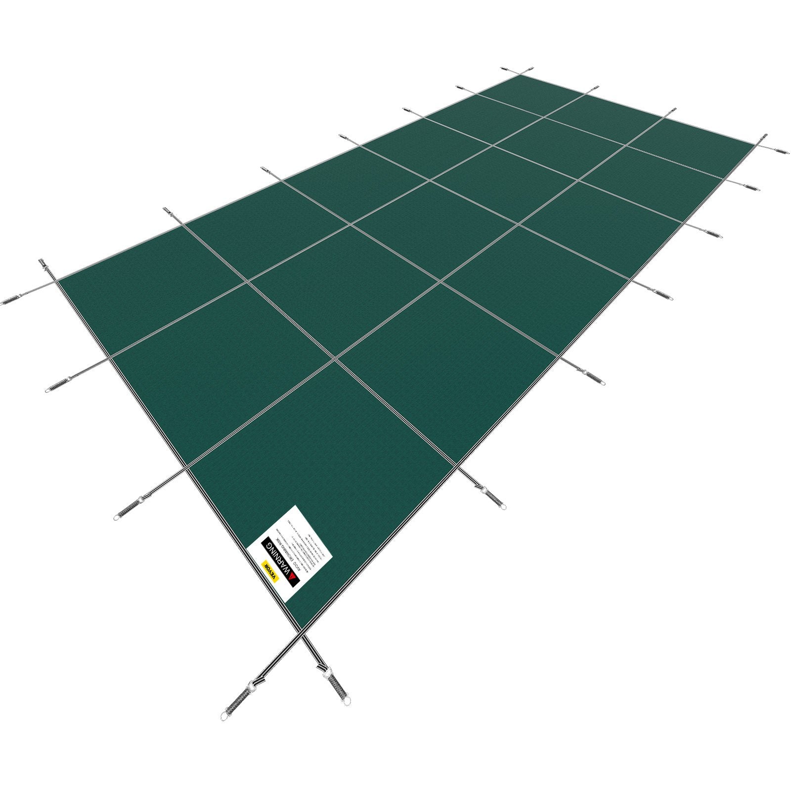 Pool Safety Cover Fits 20x40ft Rectangle Inground Safety Pool Cover Green Mesh Solid Pool Safety Cover for V952-YYCM20X40YCYCG001V0