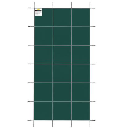 Pool Safety Cover Fits 20x40ft Rectangle Inground Safety Pool Cover Green Mesh Solid Pool Safety Cover for V952-YYCM20X40YCYCG001V0