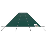 Pool Safety Cover Fits 20x40ft Rectangle Inground Safety Pool Cover Green Mesh Solid Pool Safety Cover for V952-YYCM20X40YCYCG001V0