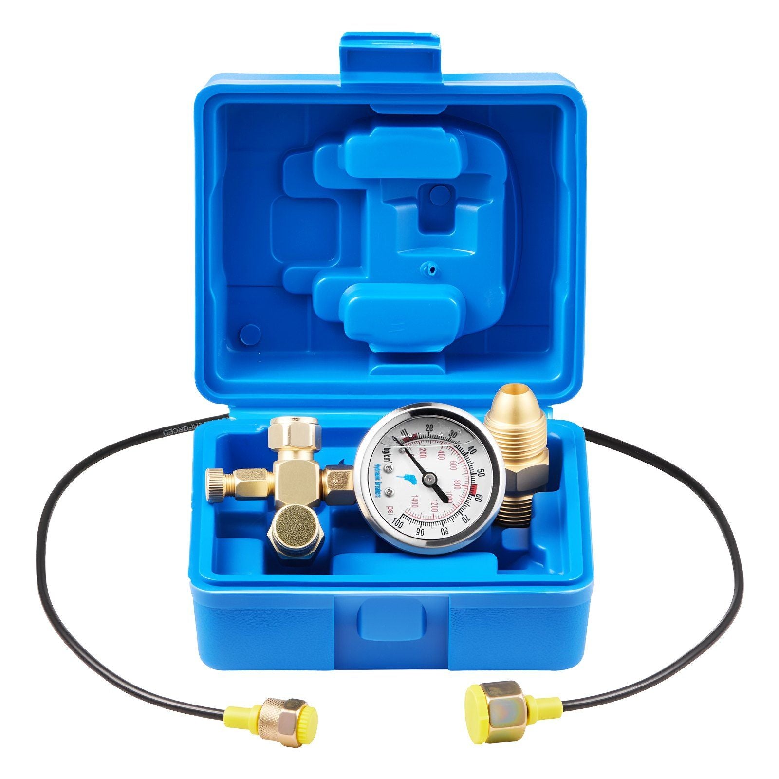 Hydraulic Nitrogen Accumulator Charging Kit, 0-100 Bar Nitrogen Fill Kit, Pressure Test System with 1 V952-YYCSTJ1YLB0OQCAAU001V0