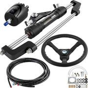 Hydraulic Boat Steering Kit, 300HP Hydraulic Steering Helm Pump, Aluminum Alloy Steering Cylinder, 13.5"" V952-YYDJHK6400A-3TJ10V0