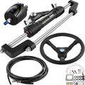 Hydraulic Boat Steering Kit, 300HP Hydraulic Steering Kit Helm Pump, Hydraulic Outboard Steeing Kit with 4267 V952-YYDJHK6400A-3TJ14V0