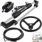 Hydraulic Boat Steering Kit, 300HP Hydraulic Steering Kit Helm Pump, Hydraulic Outboard Steeing Kit with 4267 V952-YYDJHK6400A-3TJ14V0