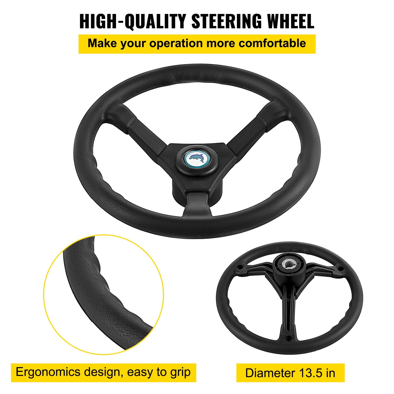 Hydraulic Steering Kit 300HP, Hydraulic Boat Steering Kit Helm Pump, Hydraulic Boat Steering Kit Without V952-YYDJHK6400A-3TJWRV0