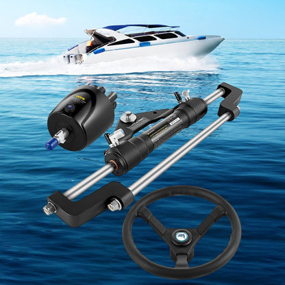 Hydraulic Steering Kit 300HP, Hydraulic Boat Steering Kit Helm Pump, Hydraulic Boat Steering Kit Without V952-YYDJHK6400A-3TJWRV0