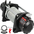 Industrial Hydraulic Winch 4535kg, Hydraulic Anchor Winch with 24m Strong Steel Cable, Hydraulic Drive Winch V952-YYJP10000B0000001V0