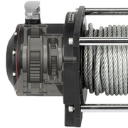 Industrial Hydraulic Winch 4535kg, Hydraulic Anchor Winch with 24m Strong Steel Cable, Hydraulic Drive Winch V952-YYJP10000B0000001V0