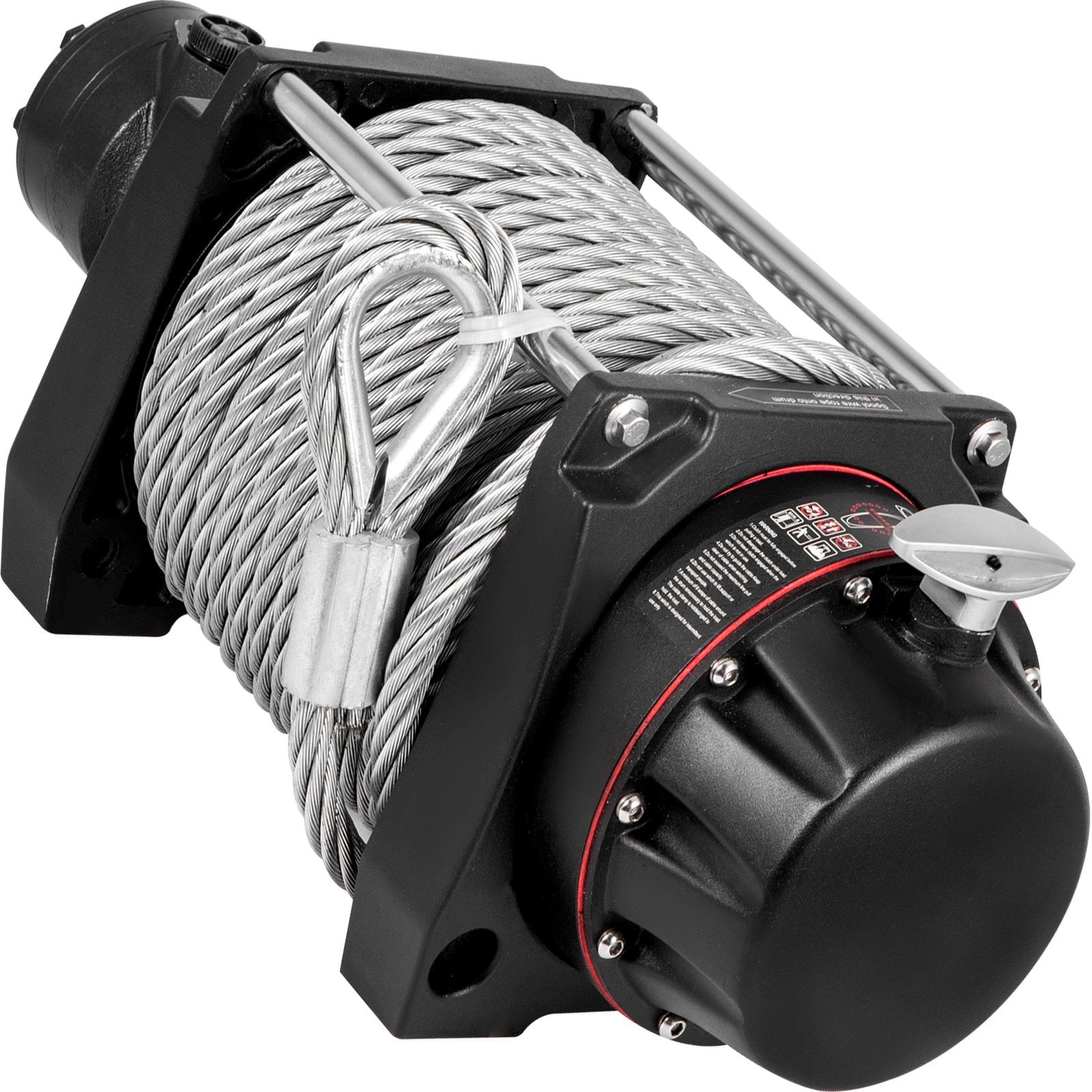Industrial Hydraulic Winch 9071kg, Hydraulic Anchor Winch with 24m Strong Steel Cable, Hydraulic Drive Winch V952-YYJP20000B0000001V0
