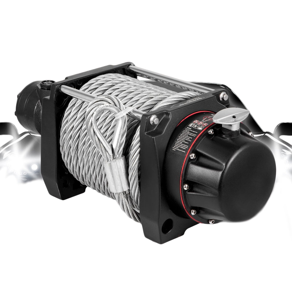Industrial Hydraulic Winch 9071kg, Hydraulic Anchor Winch with 24m Strong Steel Cable, Hydraulic Drive Winch V952-YYJP20000B0000001V0