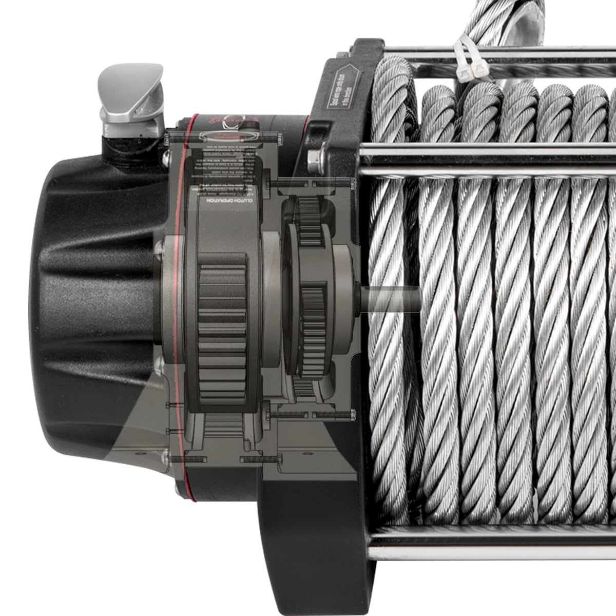 Industrial Hydraulic Winch 9071kg, Hydraulic Anchor Winch with 24m Strong Steel Cable, Hydraulic Drive Winch V952-YYJP20000B0000001V0