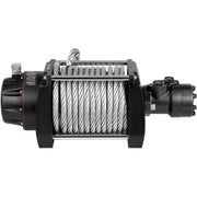 Industrial Hydraulic Winch 9071kg, Hydraulic Anchor Winch with 24m Strong Steel Cable, Hydraulic Drive Winch V952-YYJP20000B0000001V0