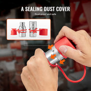 1/2" Flat Face Hydraulic Couplers 1/2" NPT Skid Steer Couplers 4 Dust Caps V952-YYKSJT2DISO1BYN6NV0