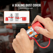 1/2" Flat Face Hydraulic Couplers 1/2" NPT Skid Steer Couplers 2 Dust Caps V952-YYKSJTISO1605BND4V0