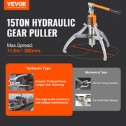 Hydraulic Gear Puller 15 Ton Wheel Pulley Bearing 2 or 3-Jaw with Case V952-YYLM15T4V82917Q0CV0
