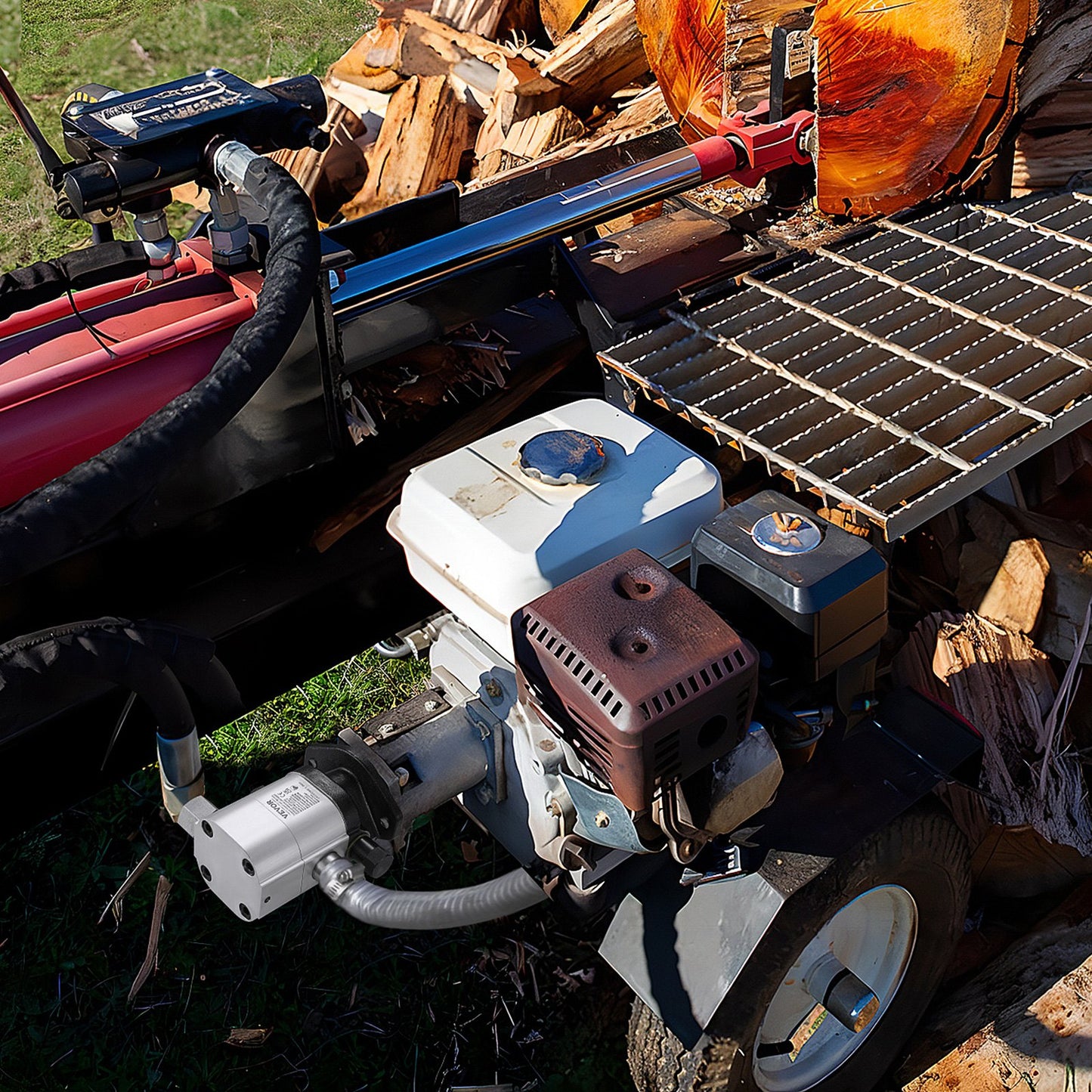 Hydraulic Log Splitter Pump, 22GPM, 2 Stage 4000PSI Wood Log Splitter Pump, 1'' Inlet 3/4'' NPT Outlet 3600 V952-YYPMB22GPM40JEUBVV0