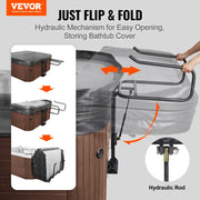 Hot Tub Cover Lift, Spa Cover Lift, Hydraulic, Height 84.07cm - 104.9cm Width 134.87cm - 234.95cm Adjustable, V952-YYSDCTX00000SJ7JHV0