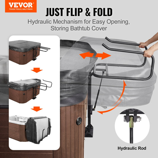 Hot Tub Cover Lift, Spa Cover Lift, Hydraulic, Height 84.07cm - 104.9cm Width 134.87cm - 234.95cm Adjustable, V952-YYSDCTX00000SJ7JHV0