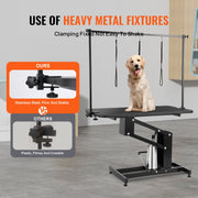 109cm Hydraulic Pet Grooming Table, Heavy Duty Dog Grooming Arm for Medium/ Small Dogs, Height Adjustable Dog V952-YYSJMRZ43INC3V0M1V0