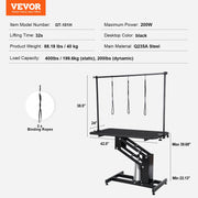 109cm Hydraulic Pet Grooming Table, Heavy Duty Dog Grooming Arm for Medium/ Small Dogs, Height Adjustable Dog V952-YYSJMRZ43INC3V0M1V0
