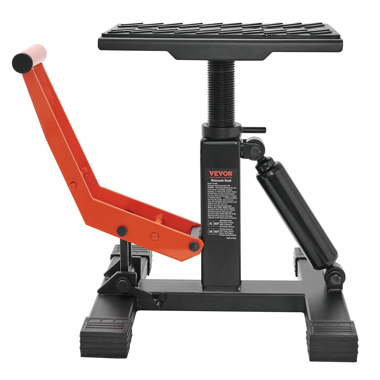 Dirt Bike Lift Stand, Motorcycle Jack Lift Stand 440 lbs Capacity and Hydraulic Lift Operation, Adjustable V952-YYSJZJCJH440LGJQLV0