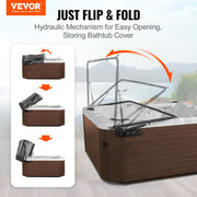 Hot Tub Cover Lift, Spa Cover Lift, Hydraulic, Width 175.26cm - 254.11cm Adjustable, Installed on Both Sides V952-YYSLCDB00000TDEQYV0